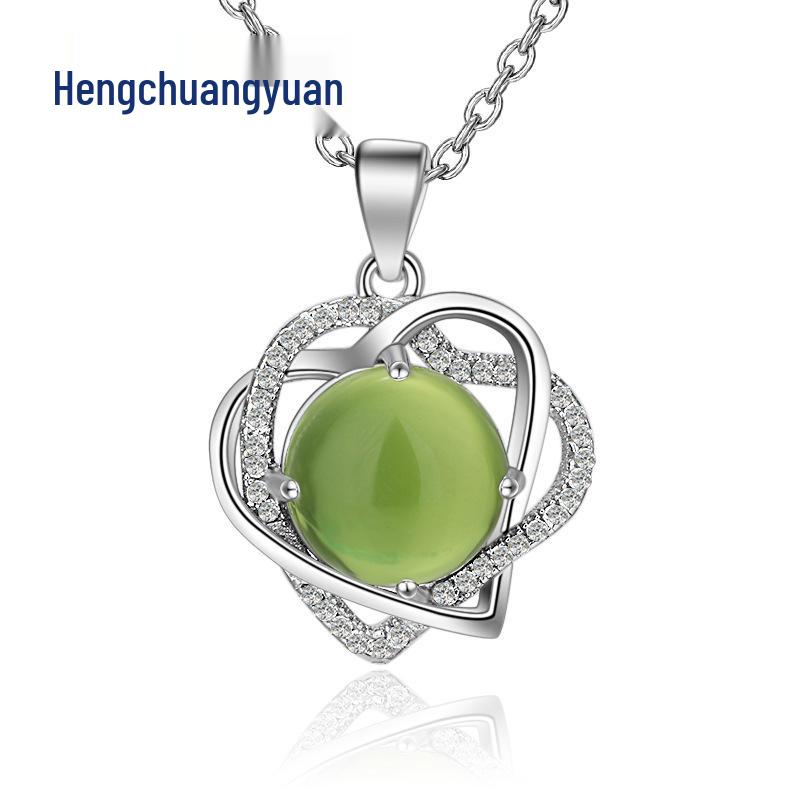 925 Silver Crystal Grape Necklace for Women - Short Clavicle Jewelry Pendant, Ideal Birthday Gift