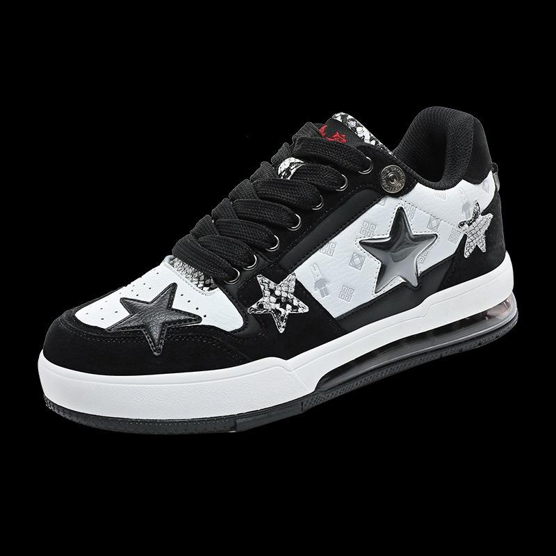 

2024 new popular men s and women s same couple shoes star shoes Guochao classic versatile wear-resistant thick-soled versatile board shoes 45