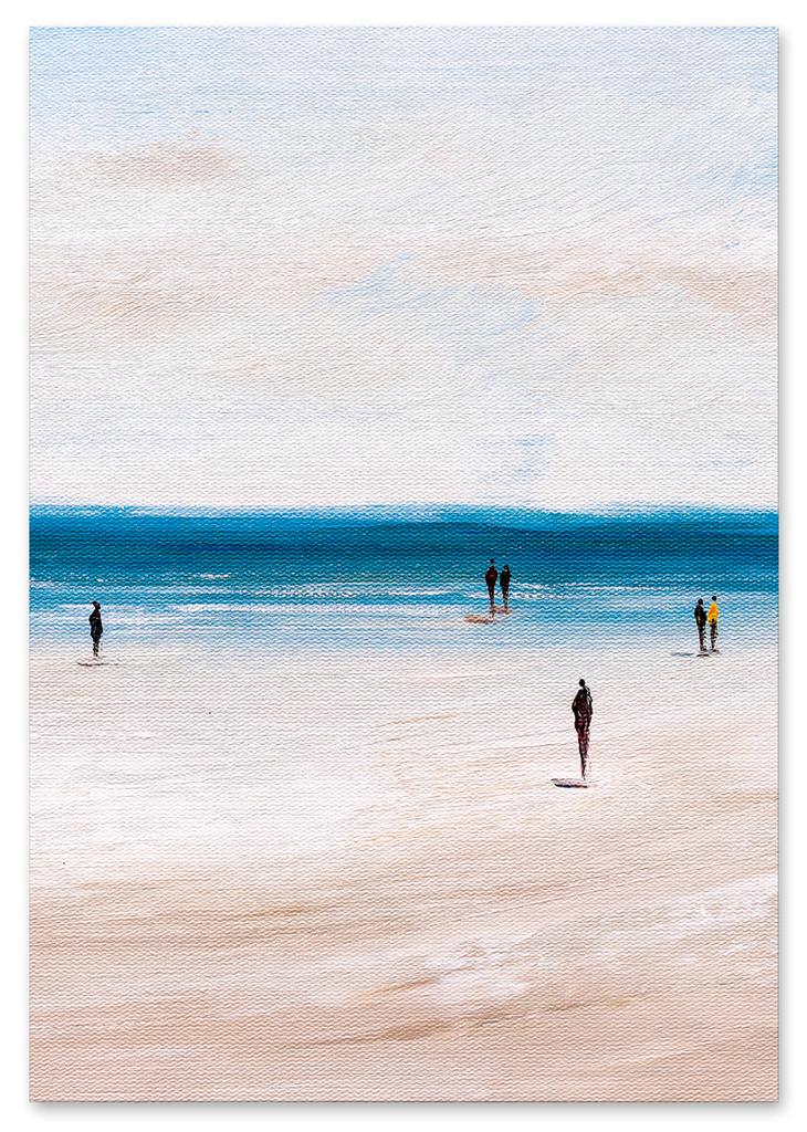 Plakat Strand Abstraktion Pastellfarben