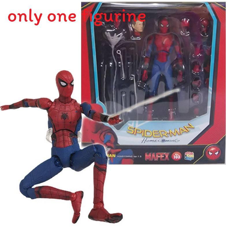 Spiderman Pvc Action Figure With Articulated Joints For Collectors