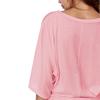 Plus Size Women's V-Neck Batwing Sleeve T-Shirt - A1375