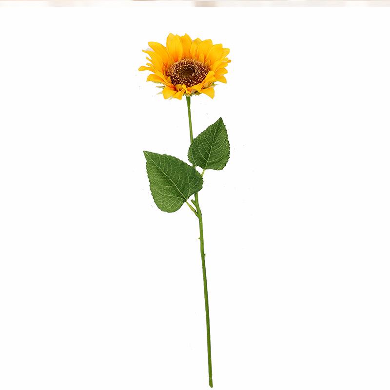 Sunflower fake flower single branch large flower head home living room decorative flower