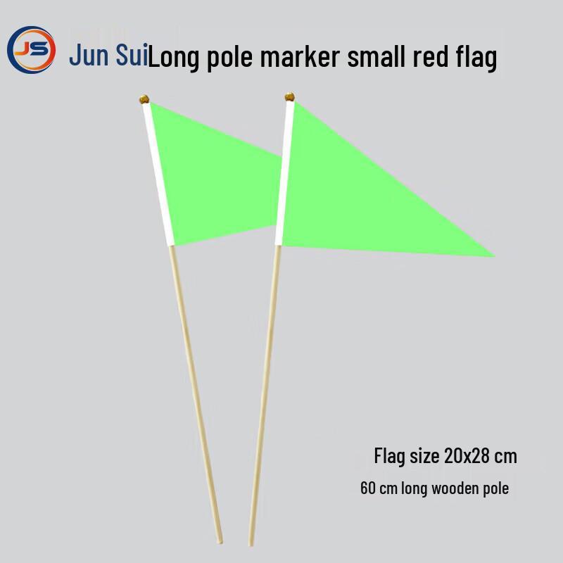 20-Pack Triangular Marking Flags with 60cm Poles