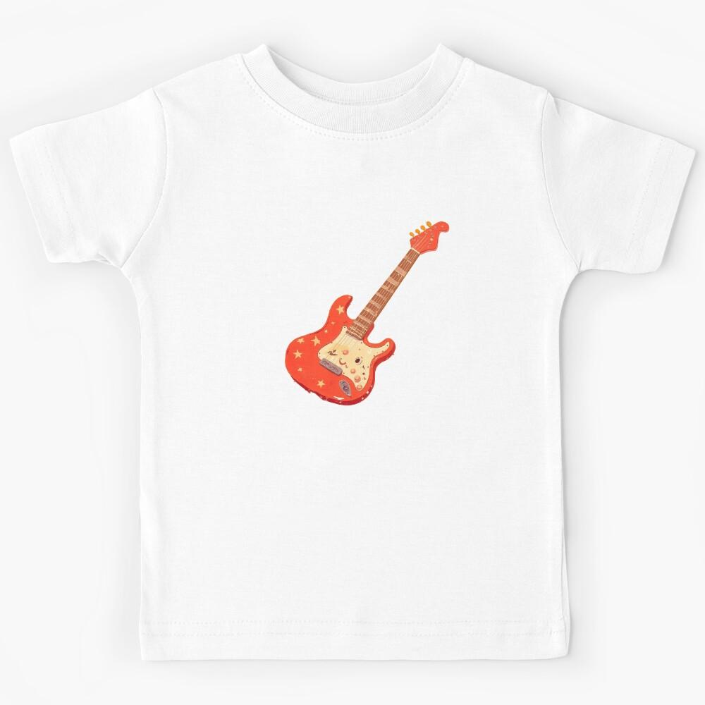Rockin Starburst Guitar Kawaii Cute Edition Kids T-Shirt 150