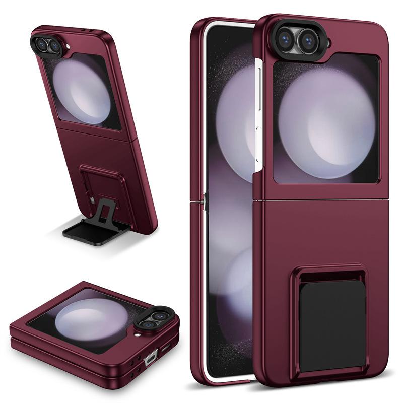 Applicable To Samsung Z FliP7 Folding Phone Case Three-dimensional Bracket Galaxy ZFliP6 All-inclusive Anti-drop Protective Case