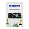 M-Modern-1 Piece LED Digital Wall Clock Temp Date Week Display Dual Electronic Alarms Table With Remote Control Green