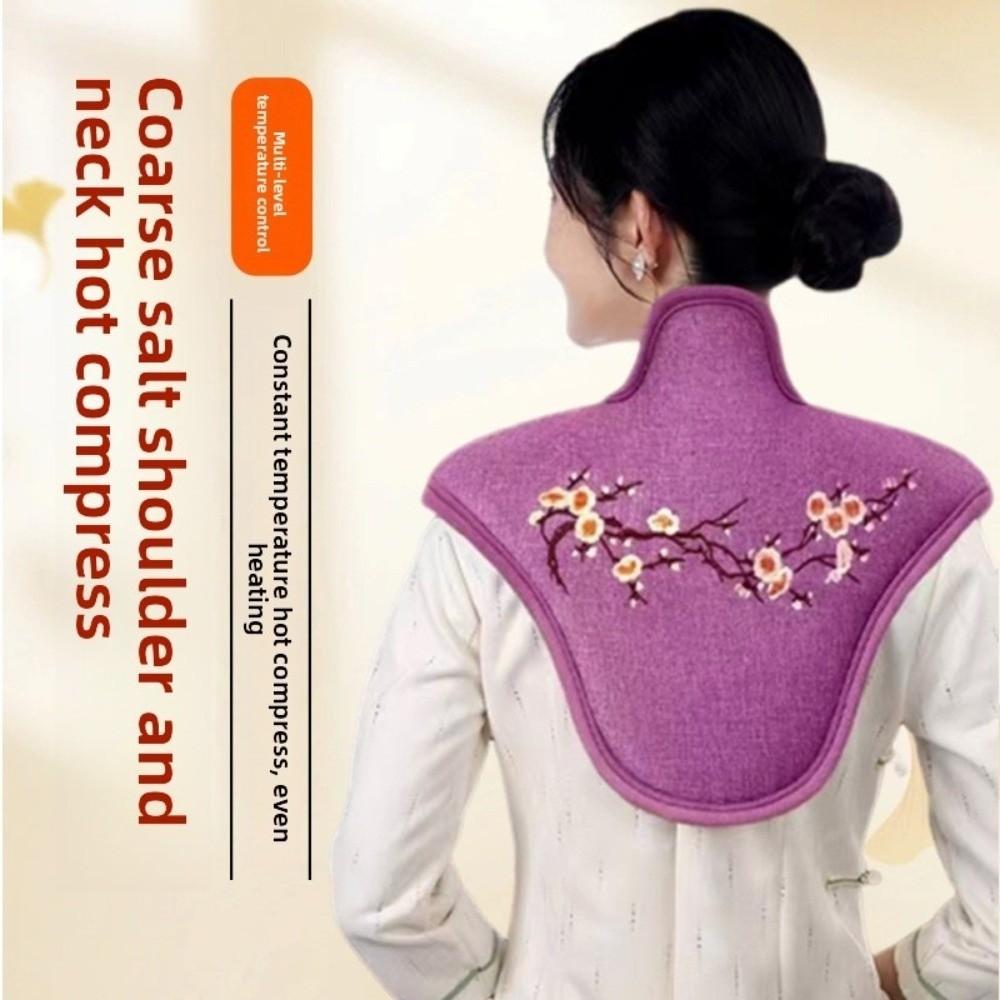 Breathable Mugwort Pack Portable Sea Salt Hot Compress Pack Electric Heating Pad  Back Pain