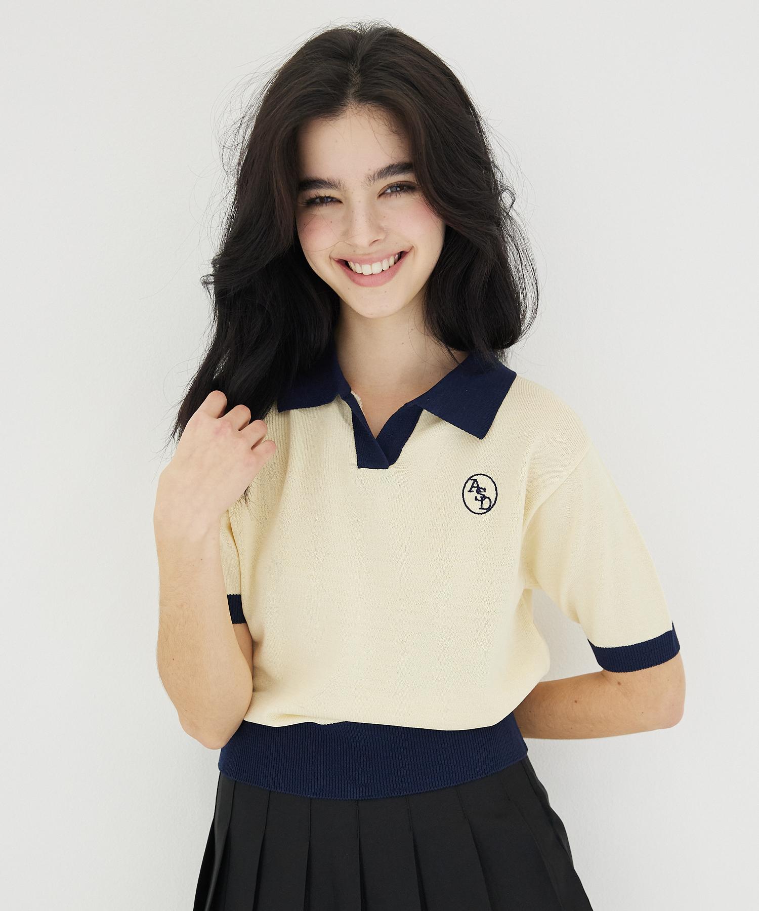 Awesome Studio Point Collar Knit Beige Beige/Free