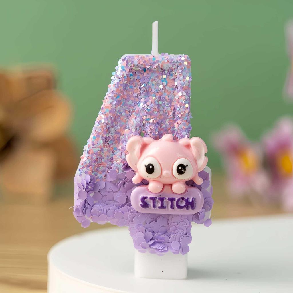 Cartoon Cute Birthday Cake Number Candles - Decorative Party Inserts