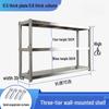 Extra Thick Stainless Steel 3-Tier Wall-Mounted Kitchen Shelf