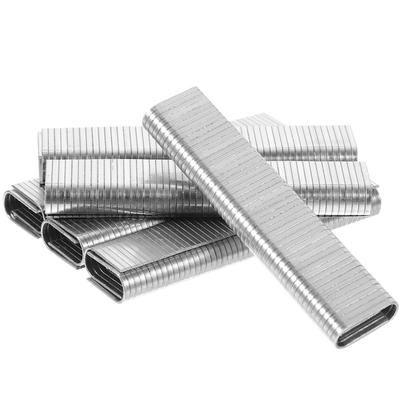 1000Pcs U-Shaped Pneumatic Staples Carbon Steel Narrow Crown Staples for Woodwork Heavy Duty Stapling Brad Nails