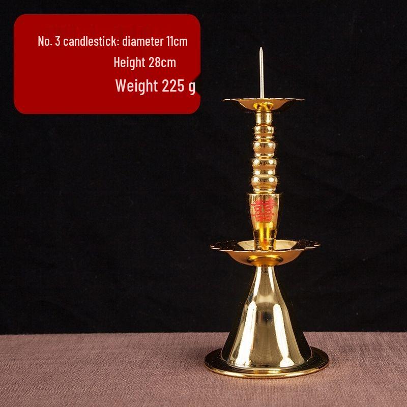Buddha Alloy Candle Holder - Imitation Bronze Wedding & Home Decor