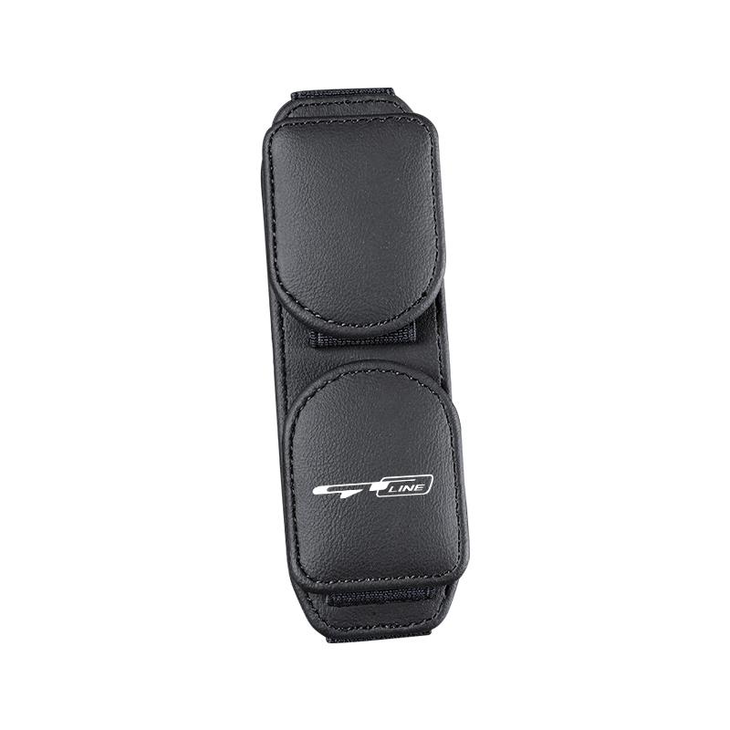 Car Glasses Clip For Kia Sportage Ceed Picanto Rio ProCeed Optima K7 K5 K8 K3 Ray Sun Visor Leather Eyeglass Case Auto Interior