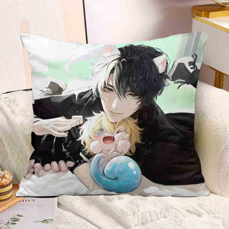 The Mermaid Has Fallen Baichu Xiaobai Lanbo Animation Peripheral Pillow Pillow Pillow Bedside Sofa Sitting Cushion