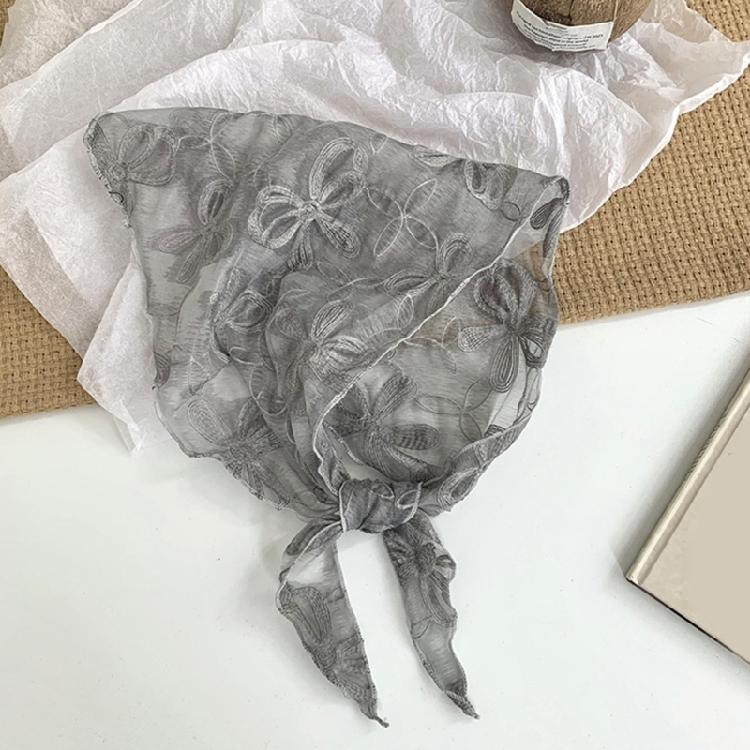 Soft Triangular Lace Scarf For Women Summer Fashion Essential Breathable Fabric & Portable Fold Feature