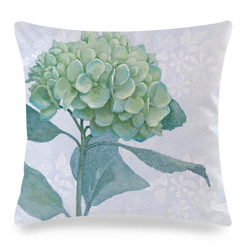Watercolor Roses and Butterflies Digital Printing Short Plush Pillow Covers for Car Sofa Office Cushion Cover Home Goods