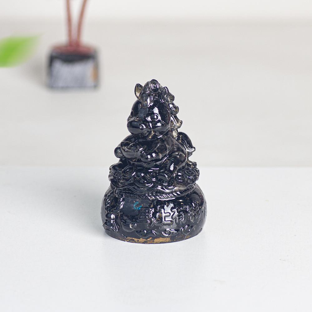 Natural Crystal Pebbles Resin Decor For Office Desk And Home Living Room