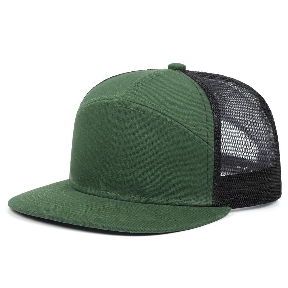 Stylish and Simple Seven-piece Spliced Light Plate Baseball Cap for Men and Women Outdoor Mesh Summer Shade Breathable Flat Rim