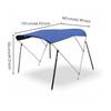 Top with Frame Aluminum-Alloy Marine Foldable Boat Canopy for Boaters, Anglers,