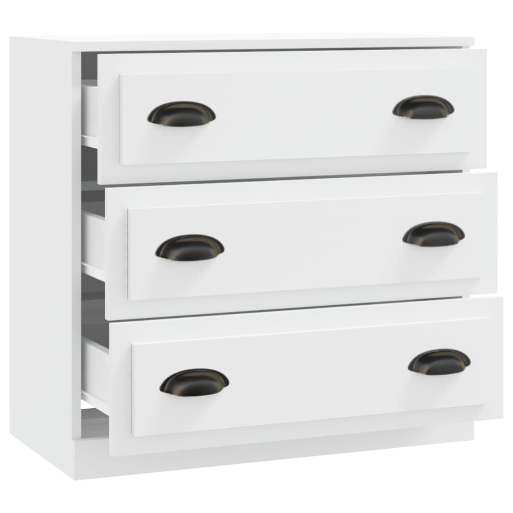 Vidaxl Szafka, Biała, 70X35,5X67,5 Cm, Materiał Drewnopochodny