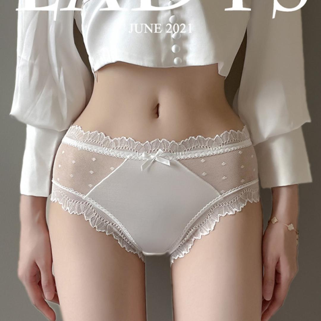 

Бесшовные трусики со средней талией и прозрачные девчачьи трусики с бантом