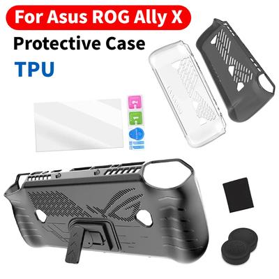 Für Asus ROG Ally X TPU Schutzhülle Stoßfest mit Ständer Sturzsicher Kratzfest Rundumschutz Spielzubehör