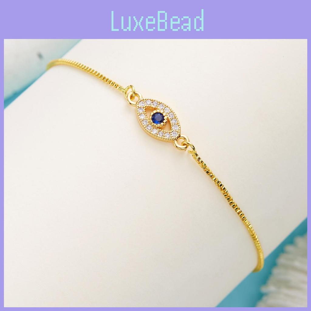 Modisches Zugarmband mit Blaues Auge Design und Strass-Dekor für Männer Frauen Geschenk für den Sommer