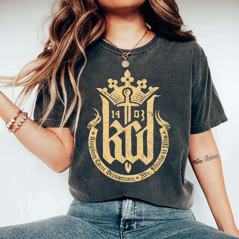 Kingdom Come Deliverance 2 Shirt KCD2 Merch Vintage Medieval Gothic Tee Hans Capon Gamer Gift Clothing Unisex Women AllSeason