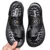 Mode Heißverkauf 2025 Heißverkauf Hohe Qualität Sommer Herren Sandalen Lässig Echtes Leder Freizeit Sandalen Designerschuhe Herren Pantoletten Herren