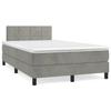 VidaXL Slat Bed Base with Mattress, Upholstered Bed, Double Bed, Adult Bedroom Interior Bed, Modern, 3269837