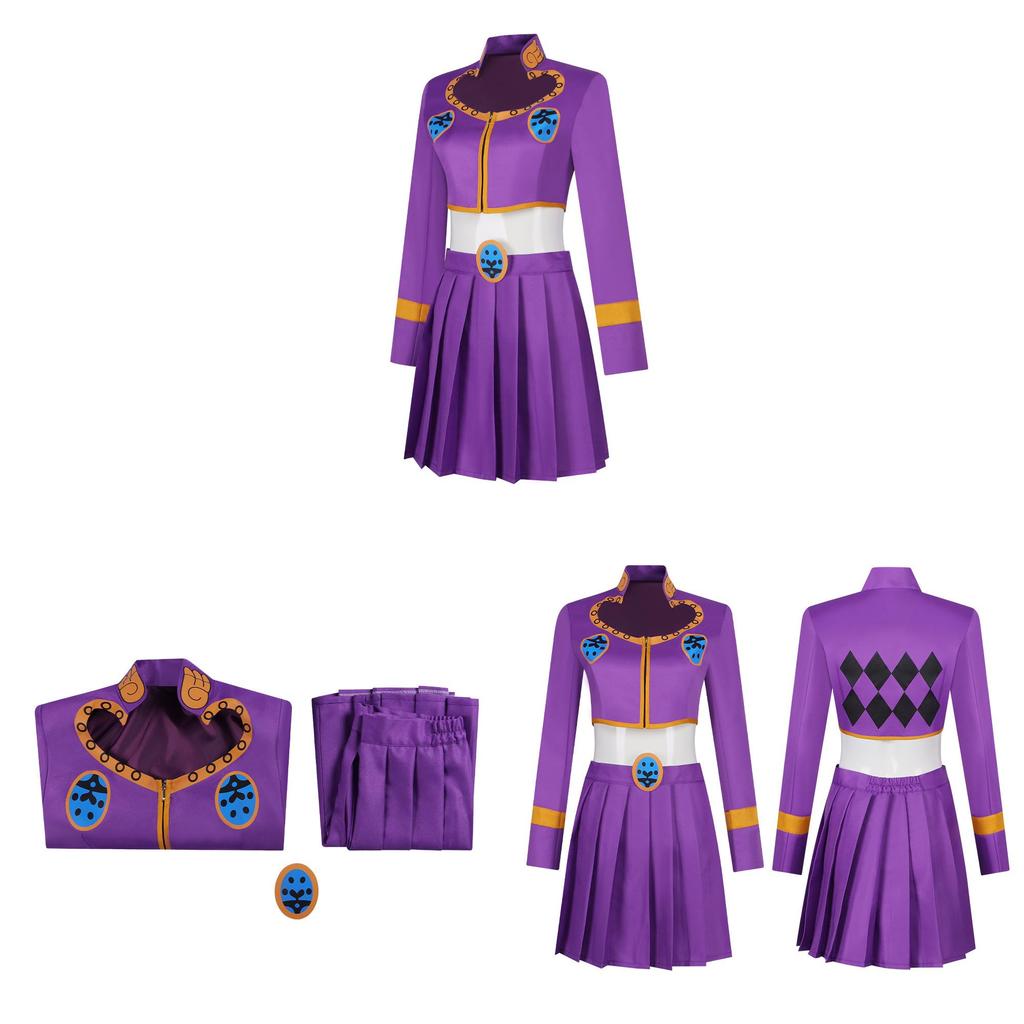 Jojos Bizarre Adventure Giorno Giovanna Cosplay Costume For Women With Polyester Fabric For Anime Role Play