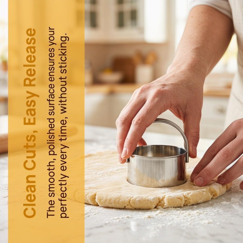 5pcs Stainless Steel Cookie Cutter Set Food-Grade Stainless Steel Cookie Cutters  Christmas