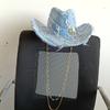 Double Chain Strap Hat Flat Top Fedora French Women's Autumn and Winter Women's Wide Brim Hat  Sombrero Hombre