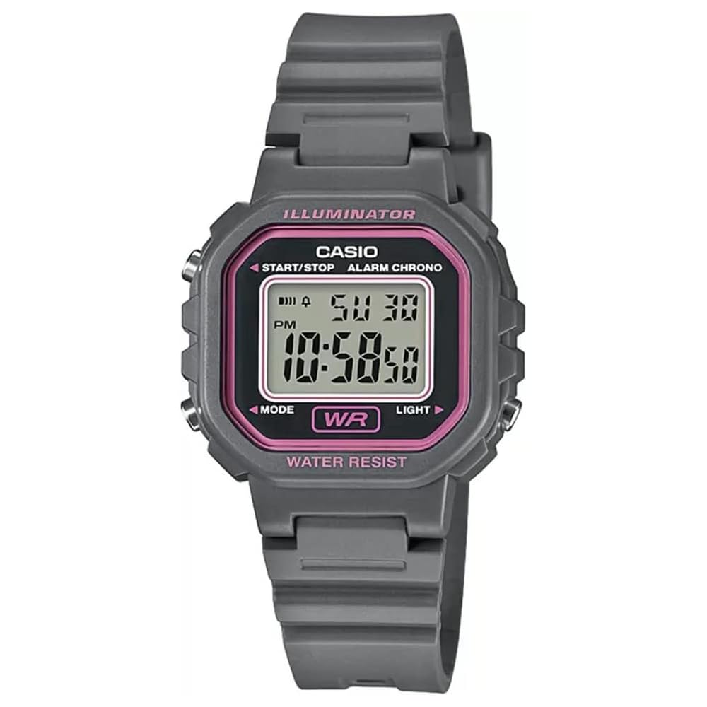 

Casio Chupacasi LA-20WH-8A Digital Watch Gray Pink for Women Girls Kids
