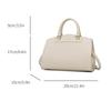 Large Stylish Tote Bag Women PU Leather Minimalist Design Soft Structured Pillow Shape With Magnetic