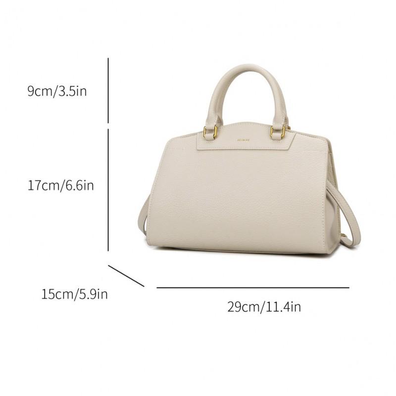 Large Stylish Tote Bag Women PU Leather Minimalist Design Soft Structured Pillow Shape With Magnetic