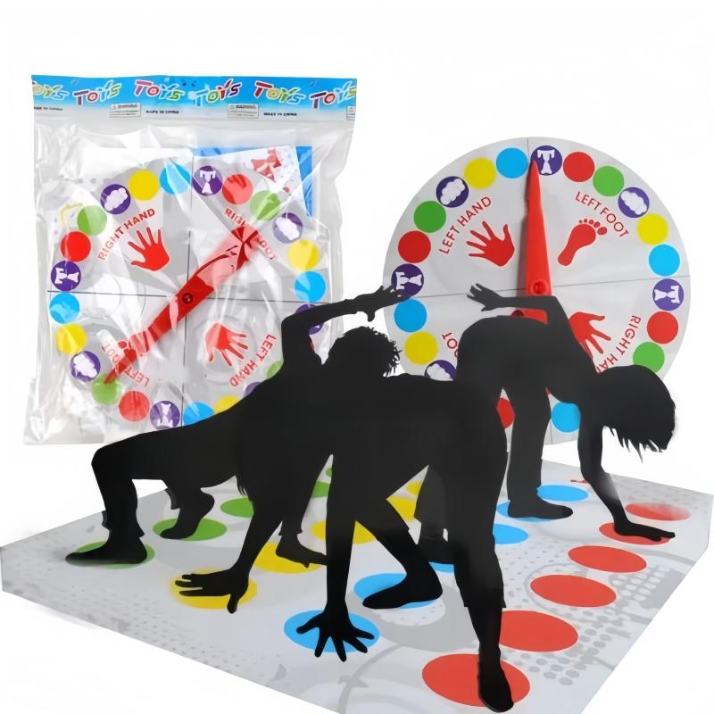 Spielzeug Spaß Drinnen und Draußen Twister Spiel Klassisches Brettspiel Drehen Kinderkörper Erwachsener Sport Interaktiv Familie Freunde Party