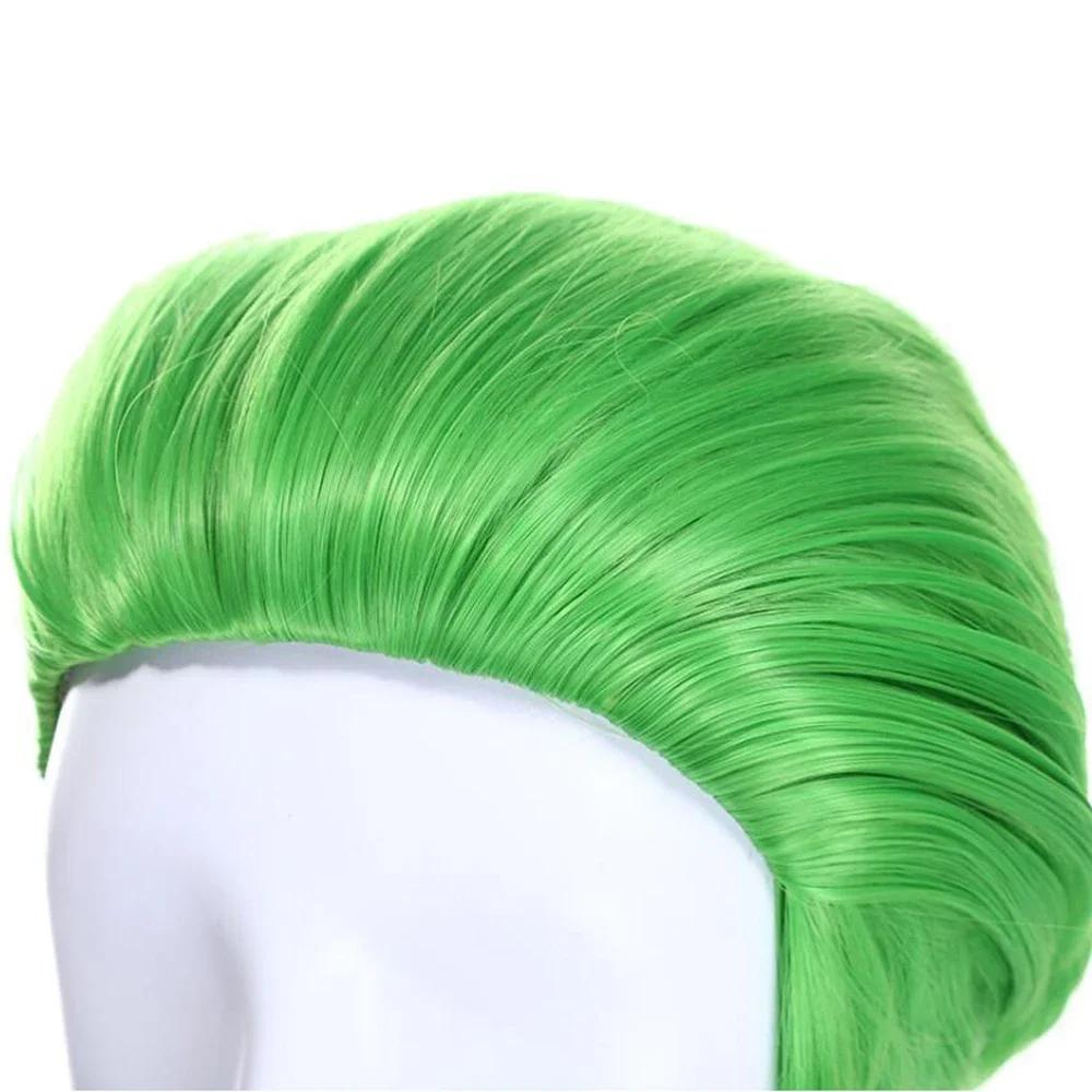 Synthetic Hair Green Joker Cartoon Characters Cosplay Wig Party Costume Wigs for Halloween