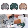 Anti-insect Sewer Floor Drain Cover Cartoon Cat Sewer Sealing Silicone Mat  for Bathroom&Kitchen