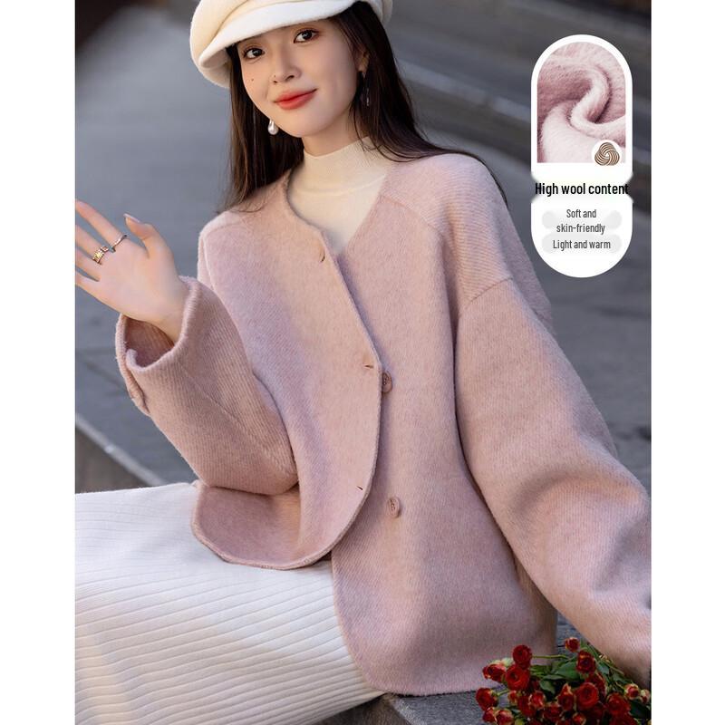 Demana Women's Wool & Camel Blend Winter Coat