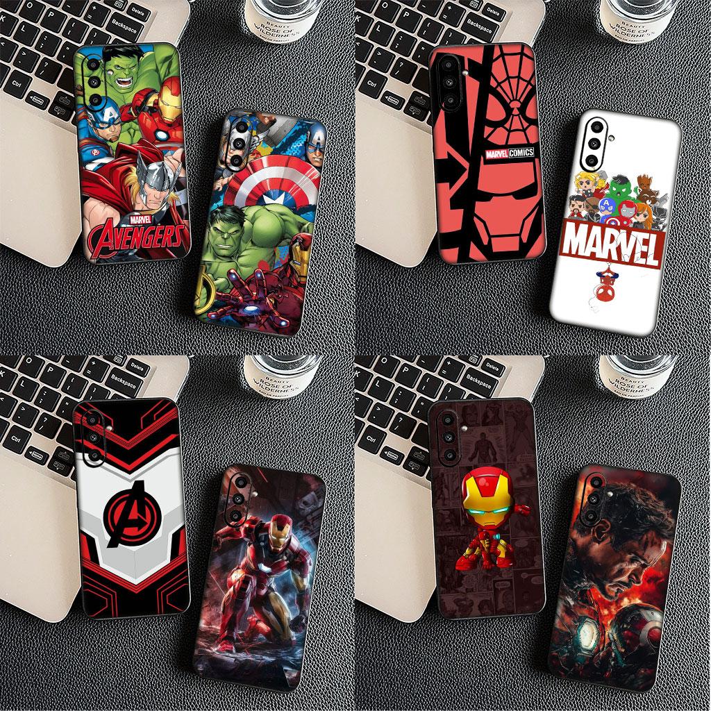 Marvel Hero Iron Man Casing Phone Cover for Samsung Galaxy S22 S21 S20 Fe Ultra S9 Plus + A13 A22 M21 M31 M55 M15 Case
