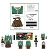 Cos-animefly Chihiro Fujisaki Cosplay Costume School Uniform Dress For Girls