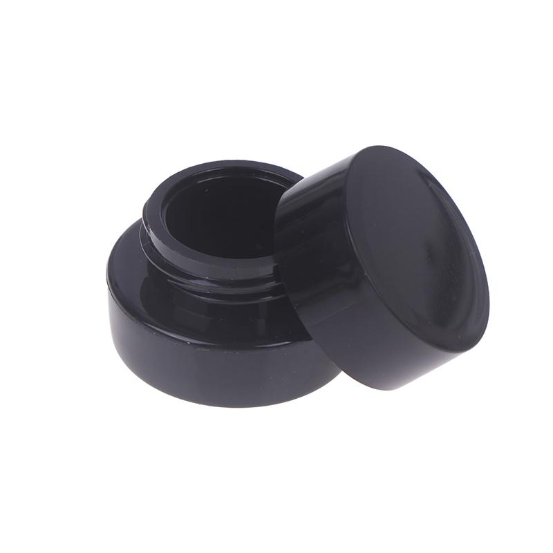 1/5 Pcs 5G Empty Plastic Nail Art Cosmetic Round Containers Jar Small Sample Cream Pot Nail Gel Powder Box Makeup Lotion Tool