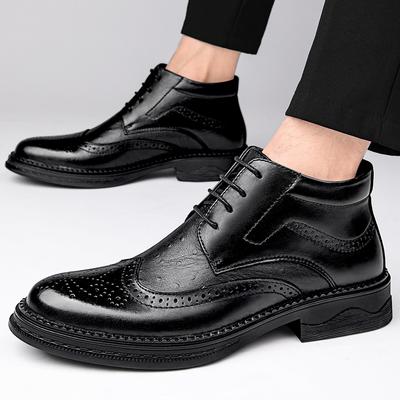 Herren Stiefeletten Top Qualität Neuankömmling Elegante Herren Brogue Schuhe Luxus Formelle Kleidung Schuhe Klassische Winter Plüsch Schneestiefel