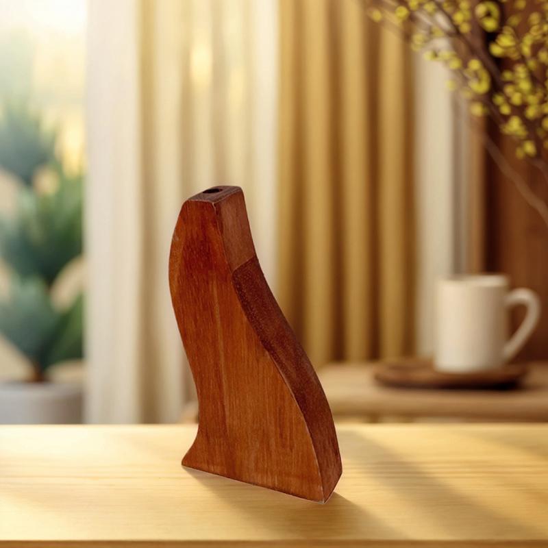 Handgefertigte Blumenkunst Schreibtischornamente Vase Heimdekorationen Holz Retro Natürliche Materialien Dekorativ 4 Stile
