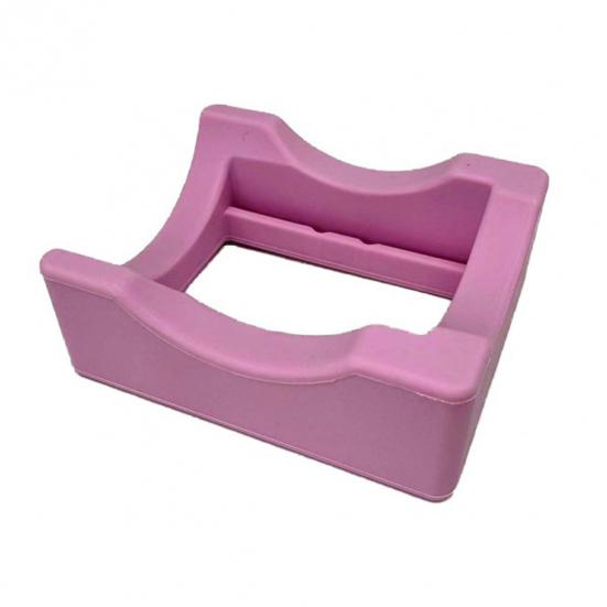 

Tumbler Cradle Holder Built-in Slot Curved Non Slip Stable Base Craft Making Supports Flexible Vinyl Crafting Silicone розовый