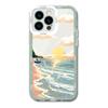Apple 11 oil painting landscape iPhone art case for 12/13/14 transparent design featuring seaside sunrise for MAX model