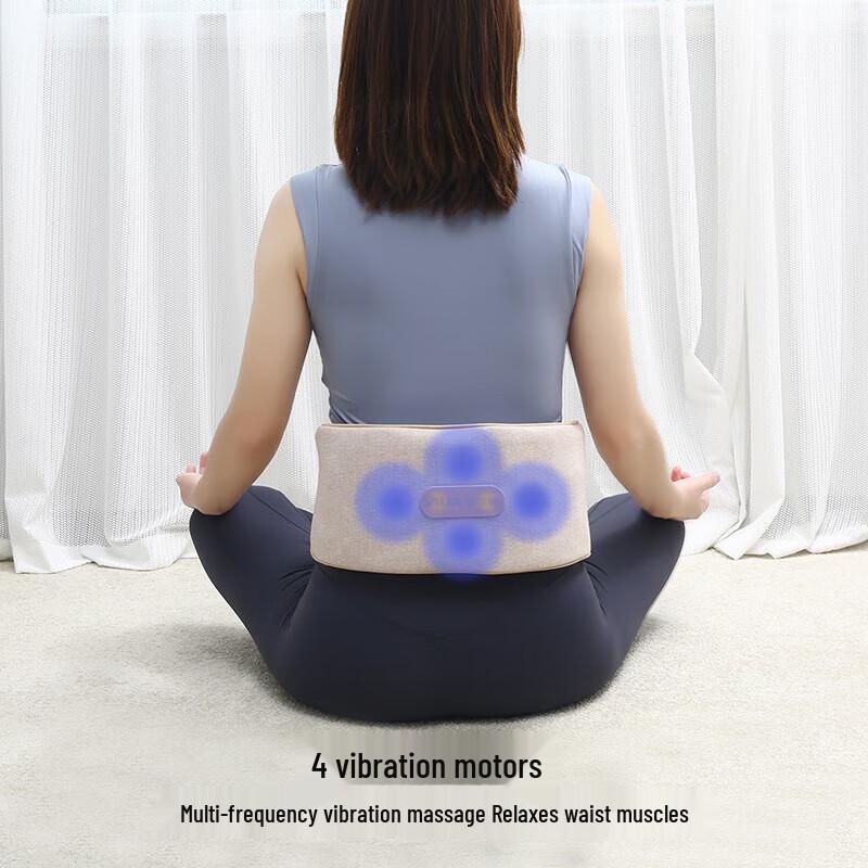 Aux Lumbar Massager with Airbag Traction, Heat, and Vibration