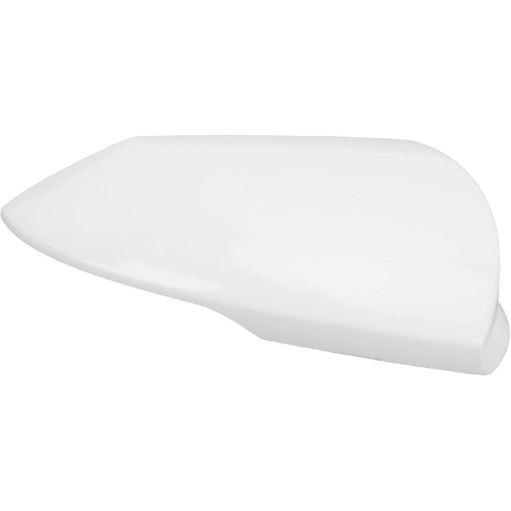 Side Mirror Cover Cap Unpainted White Rearview Wing Mirror Cap Weather Replacement for Hyundai Elantra 2021 to 2023 (Right)