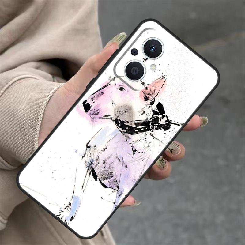 English Bull Terrier Dog Case For OPPO Reno 7 8 Lite 10 11 12 13 14 Pro 8T 12F 13F 14F OPPO Find X8 X6 X9 Pro Cover